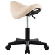 Работна табуретка, кремава, изкуствена кожа
