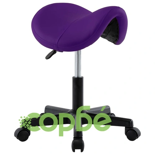 Работна табуретка, лилава, изкуствена кожа ➤ топ цена ➤ sorbe.bg