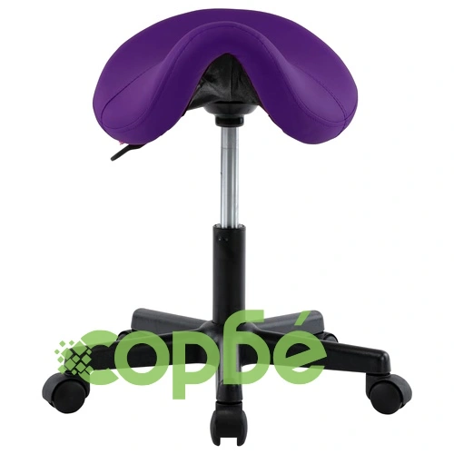 Работна табуретка, лилава, изкуствена кожа ➤ топ цена ➤ sorbe.bg