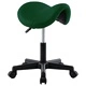 Работна табуретка, зелена, изкуствена кожа