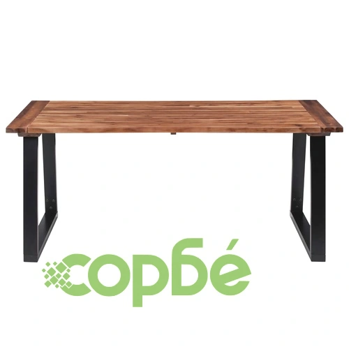 Трапезна маса, акациево дърво масив, 180x90 см ➤ топ цена ➤ sorbe.bg