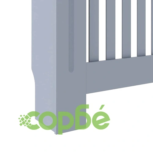 Параван за радиатор, антрацит, 112x19x81,5 см, МДФ ➤ топ цена ➤ sorbe.bg