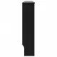 Параван за радиатор, черен, 172x19x81 см, МДФ