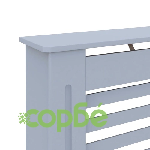 Параван за радиатор, антрацит, 112x19x81,5 см, МДФ ➤ топ цена ➤ sorbe.bg