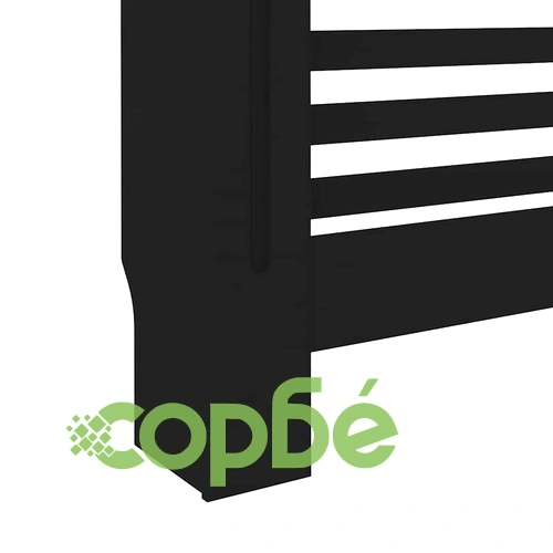 Параван за радиатор, черен, 112x19x81,5 см, МДФ ➤ топ цена ➤ sorbe.bg