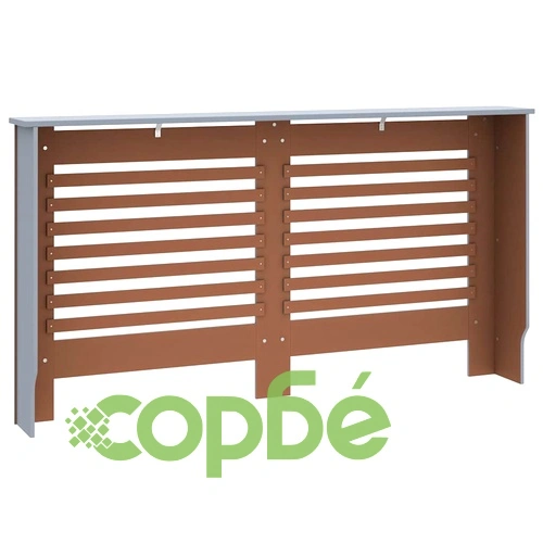 Параван за радиатор, антрацит, 152x19x81,5 см, МДФ ➤ топ цена ➤ sorbe.bg