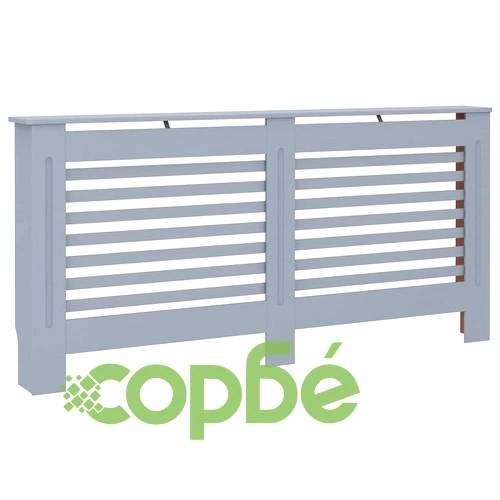 Параван за радиатор, антрацит, 172x19x81,5 см, МДФ ➤ топ цена ➤ sorbe.bg