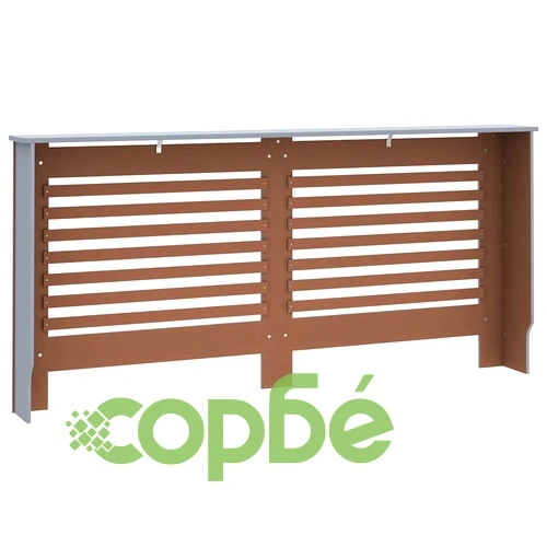 Параван за радиатор, антрацит, 172x19x81,5 см, МДФ ➤ топ цена ➤ sorbe.bg