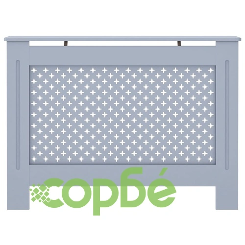 Параван за радиатор, антрацит, 112x19x81,5 см, МДФ ➤ топ цена ➤ sorbe.bg