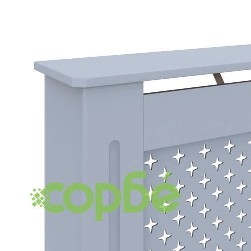 Параван за радиатор, антрацит, 112x19x81,5 см, МДФ ➤ топ цена ➤ sorbe.bg