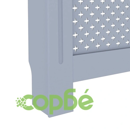 Параван за радиатор, антрацит, 112x19x81,5 см, МДФ ➤ топ цена ➤ sorbe.bg