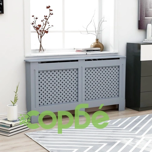 Параван за радиатор, антрацит, 152x19x81,5 см, МДФ ➤ топ цена ➤ sorbe.bg