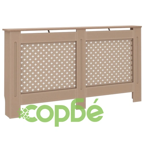 Параван за радиатор, 152x19x81,5 см, МДФ ➤ топ цена ➤ sorbe.bg