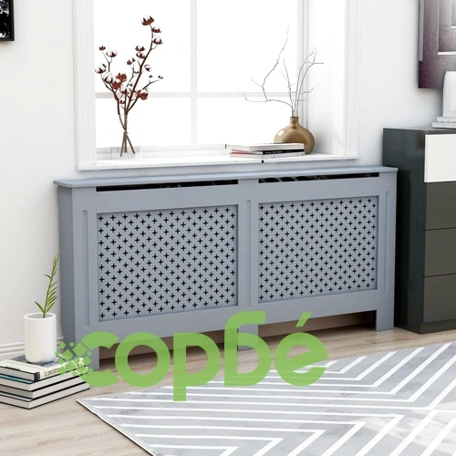 Параван за радиатор, антрацит, 172x19x81,5 см, МДФ ➤ топ цена ➤ sorbe.bg