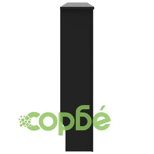 Параван за радиатор, черен, 172x19x81,5 см, МДФ ➤ топ цена ➤ sorbe.bg