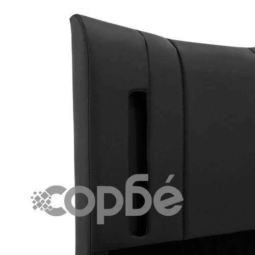 Рамка за легло с LED, черна, изкуствена кожа, 120x200 cм ➤ топ цена ➤ sorbe.bg