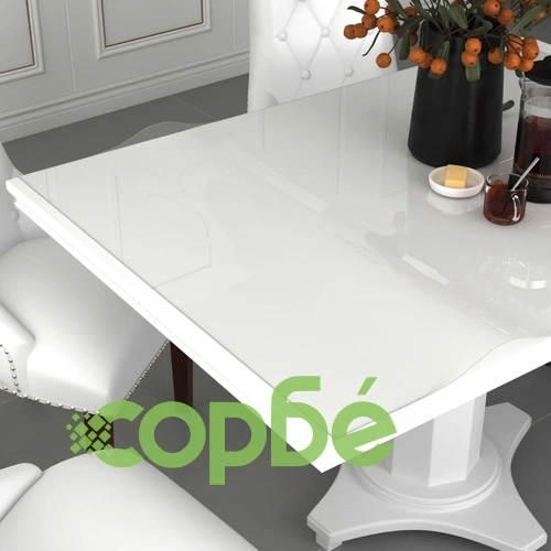 Протектор за маса, прозрачен, 100x90 см, 1,6 мм, PVC ➤ топ цена ➤ sorbe.bg