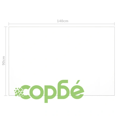 Протектор за маса, прозрачен, 140x90 см, 2 мм, PVC ➤ топ цена ➤ sorbe.bg