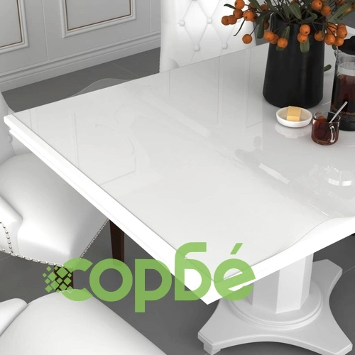 Протектор за маса, прозрачен, 140x90 см, 2 мм, PVC ➤ топ цена ➤ sorbe.bg