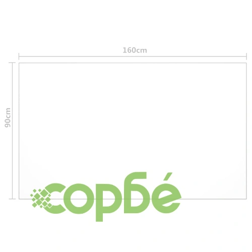 Протектор за маса, матов, 160x90 см, 1,6 мм, PVC ➤ топ цена ➤ sorbe.bg