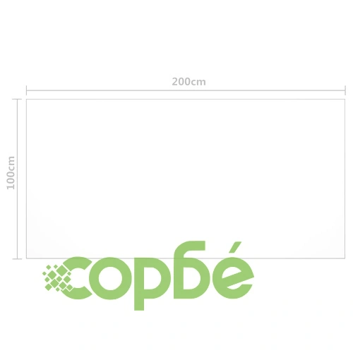 Протектор за маса, прозрачен, 200x100 см, 1,6 мм, PVC ➤ топ цена ➤ sorbe.bg