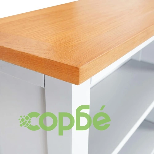 Библиотека с 5 рафта, 60x22,5x140 см, дъбов масив ➤ топ цена ➤ sorbe.bg