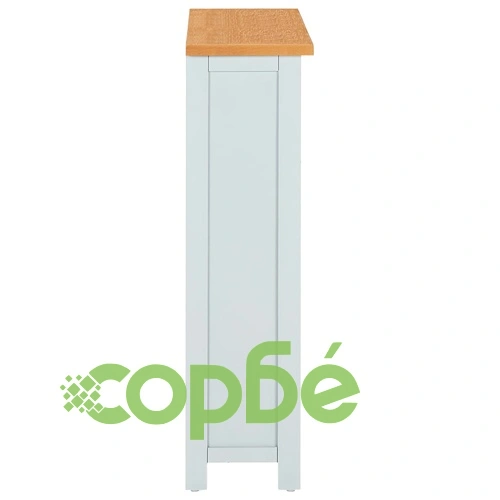 Библиотека с 3 рафта, 72x22,5x82 см, дъбово дърво масив ➤ топ цена ➤ sorbe.bg