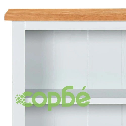 Библиотека с 3 рафта, 72x22,5x82 см, дъбово дърво масив ➤ топ цена ➤ sorbe.bg