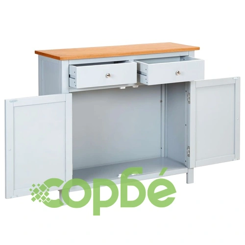 Бюфет, 90x33,5x83 см, дъбово дърво масив ➤ топ цена ➤ sorbe.bg