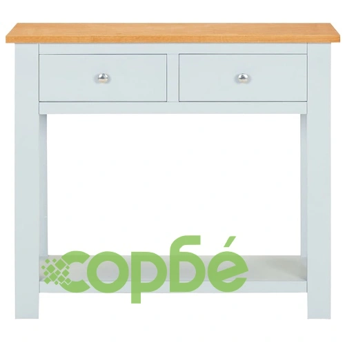 Конзолна маса, 83х30х73 см, дъбово дърво масив  ➤ топ цена ➤ sorbe.bg