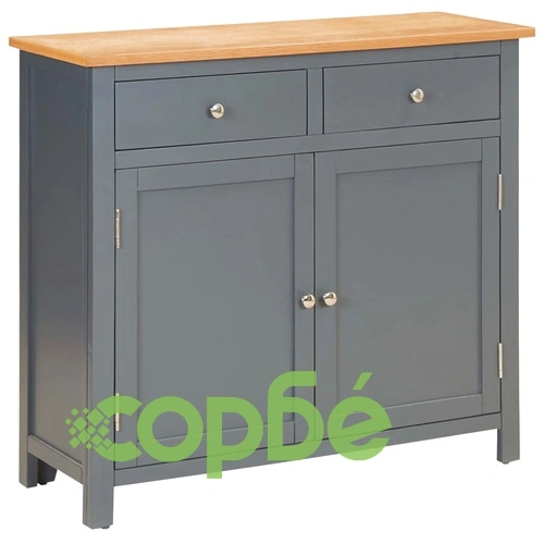 Бюфет, 90x33,5x83 см, дъбово дърво масив ➤ топ цена ➤ sorbe.bg