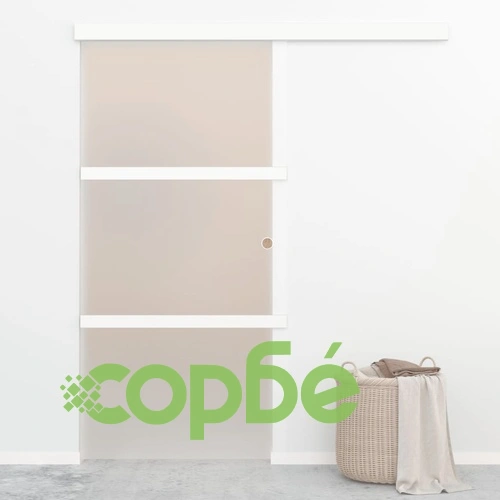 Плъзгаща врата с меки стопери ESG стъкло и алуминий 90x205 см ➤ топ цена ➤ sorbe.bg