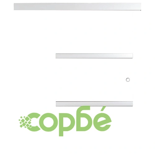 Плъзгаща се врата ESG стъкло и алуминий 102,5x212 см сребриста ➤ топ цена ➤ sorbe.bg