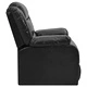 Фотьойл реклайнер, черен, изкуствена кожа