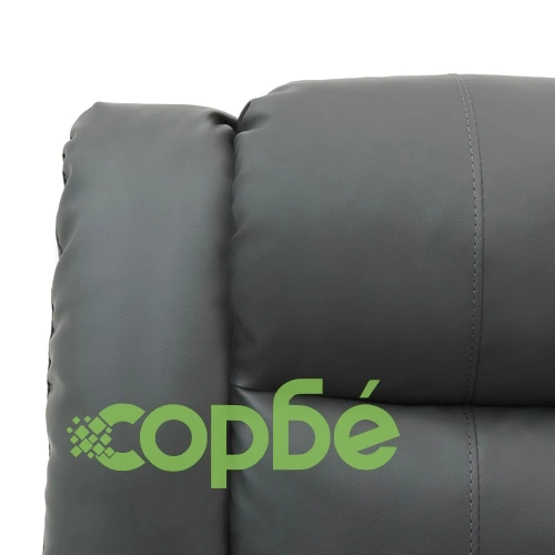 Фотьойл реклайнер, сив, изкуствена кожа ➤ топ цена ➤ sorbe.bg