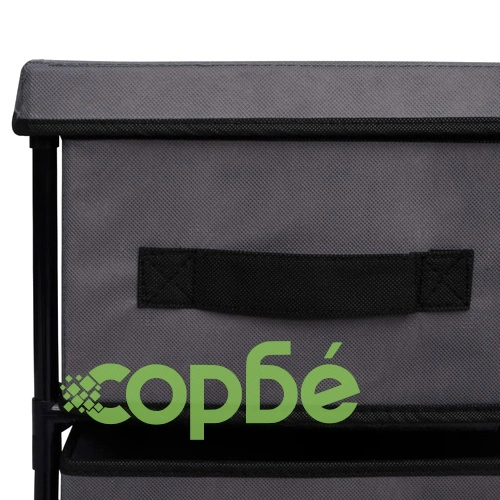 Шкаф за съхранение с 6 чекмеджета, 55x29x55 см, сив, стомана ➤ топ цена ➤ sorbe.bg
