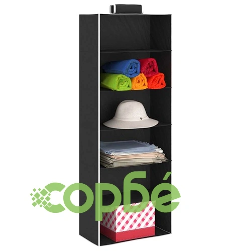 Окачени органайзери за дрехи, 2 бр, с 6 рафта, текстил ➤ топ цена ➤ sorbe.bg