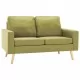 2-местен диван, зелен, текстил