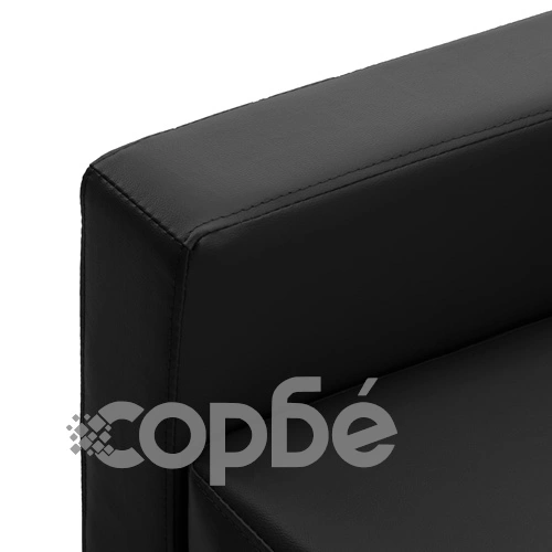 Фотьойл, черен, изкуствена кожа ➤ топ цена ➤ sorbe.bg