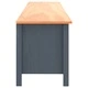 ТВ шкаф Hill сив 158x40x47 см борово дърво масив