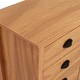 Сайдборд Hill меденокафяв 130x40x80 см борово дърво масив