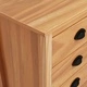Сайдборд Hill меденокафяв 91x40x80 см борово дърво масив