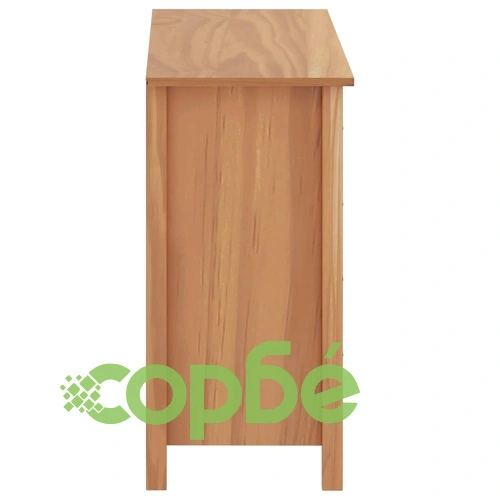 Сайдборд Hill меденокафяв 91x40x80 см борово дърво масив ➤ топ цена ➤ sorbe.bg