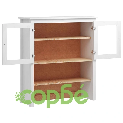 Надстройка за сайдборд Hill бяла 90x33x100 см бор масив ➤ топ цена ➤ sorbe.bg