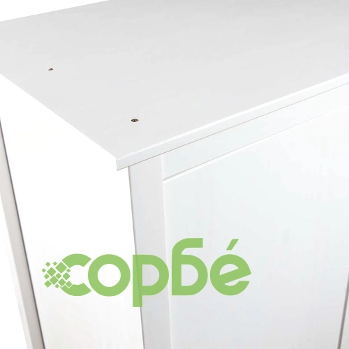 Гардероб с 2 врати Hill бял 89x50x170 см борово дърво масив ➤ топ цена ➤ sorbe.bg