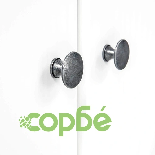 Гардероб с 2 врати Hill бял 89x50x170 см борово дърво масив ➤ топ цена ➤ sorbe.bg