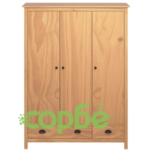 Гардероб Hill Range с 3 врати, 127x50x170 см, бор масив ➤ топ цена ➤ sorbe.bg