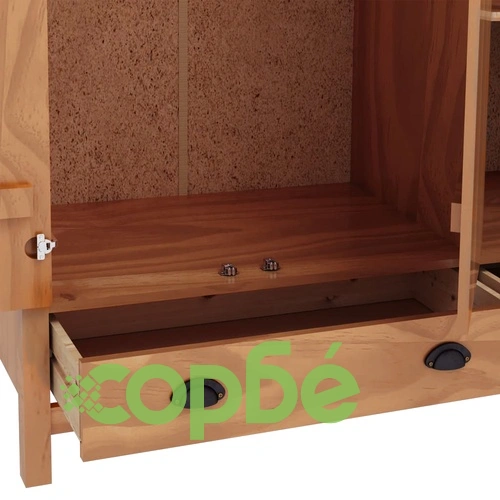 Гардероб Hill Range с 3 врати, 127x50x170 см, бор масив ➤ топ цена ➤ sorbe.bg