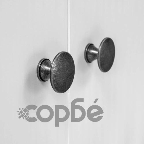 Гардероб с 2 врати Hill бял 99x45x137 см борово дърво масив ➤ топ цена ➤ sorbe.bg