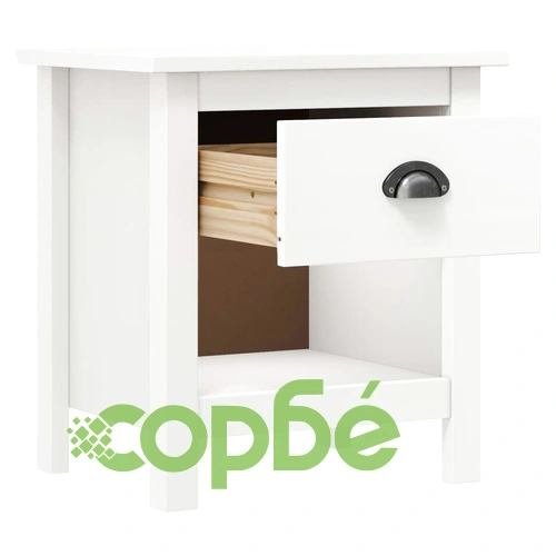 Нощни шкафчета 2 бр Hill 46x35x49,5 см борово дърво масив ➤ топ цена ➤ sorbe.bg